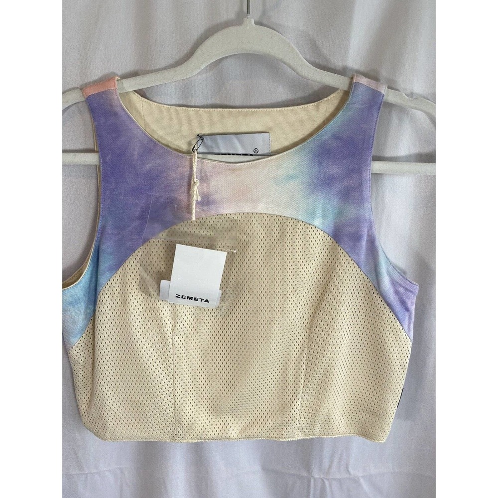 Zemeta Tie dye Crop Top size small Y2k Dollskill new with tags